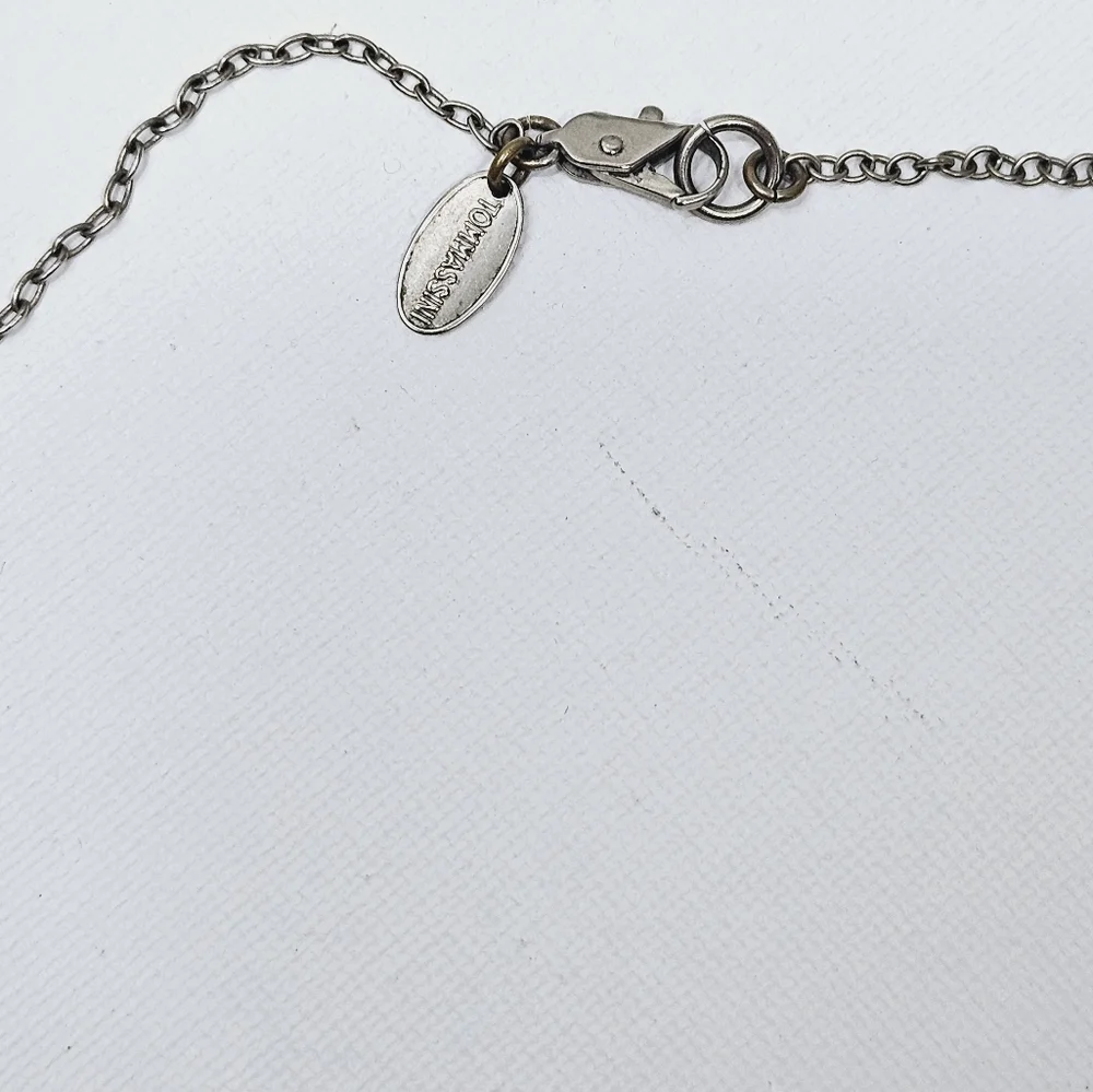 Tommassini Horseshoe gem stone necklace Bohemian cottagecore